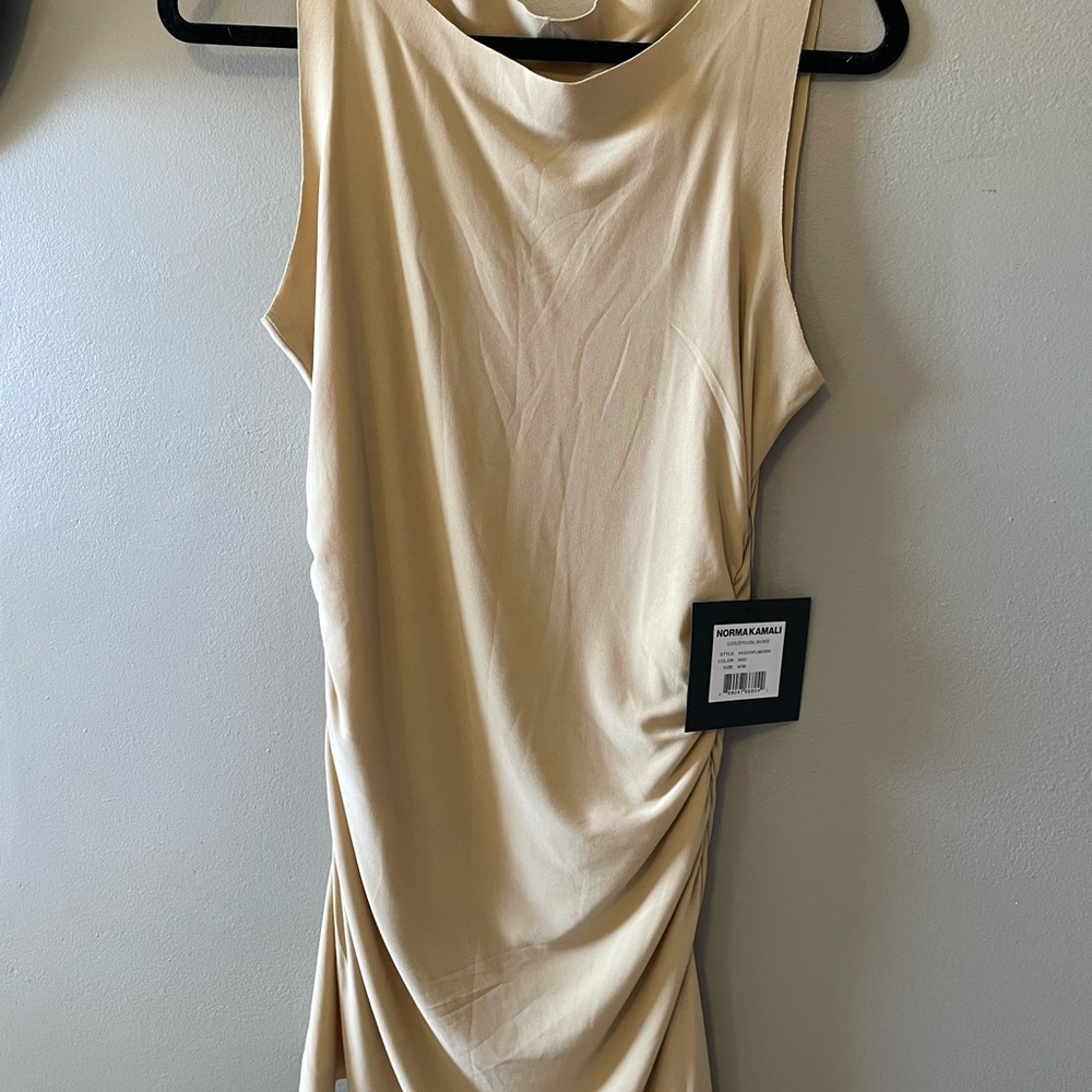 Norma Kamali Pickleball Sand Sleeveless Mini Dress